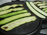 zucchine grigliate rucola cotto immagine 1
