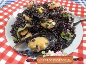 riso venere gamberi cozze e zucchine ricetta ricetta
