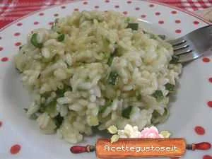 risotto cremoso con zucchine