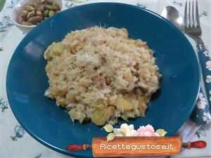 risotto alle patate e crema di pistacchio ricetta