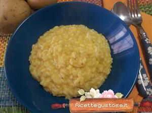 risotto con patate e zucca ricetta