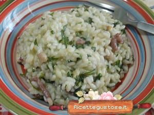 Risotto rucola ed emmenthal