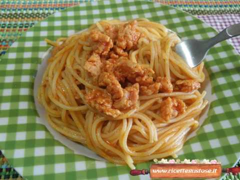 Spaghetti agnello e zafferano
