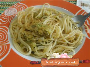 spaghetti zucchine e bottarga