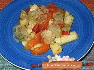 baccalà con peperoni arrosto gustoso ricetta