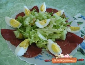 sfiziosa insalata carpaccio di angus 