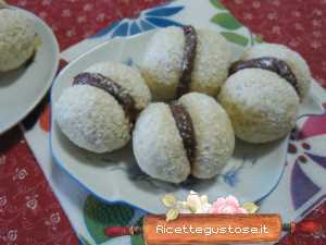 Baci di dama al cocco