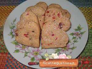 Biscotti ai frutti rossi essiccati