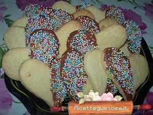biscotti cuori al cioccolato