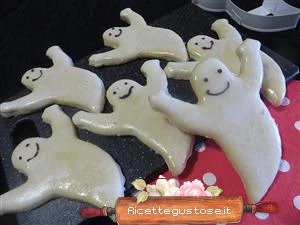 ricetta biscotti fantasmini per halloween