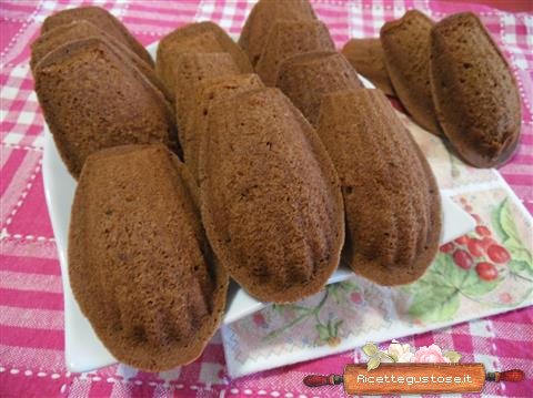 madeleine - maddalene al cioccolato