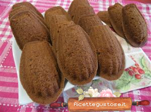 Maddalene o madeleine al cioccolato