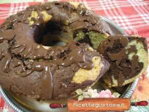 ciambellone bicolore al caffè ricetta