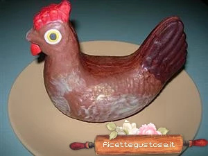 gallina al cioccolato ricetta