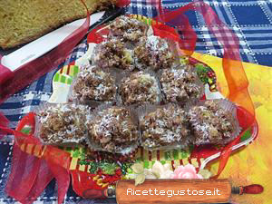 cioccolatini pandoro e noci