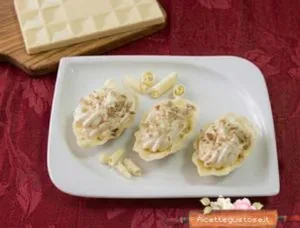 cioccolatini conchiglie al cioccolato bianco ricetta