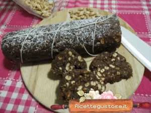 salame cioccolato anacardi e orzo soffiato ricetta