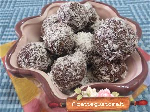 tartufi al cocco e torta moretta ricetta