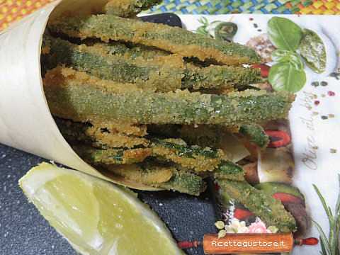 Fagiolini panati e fritti