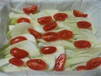 finocchi gratinati pomodorini e olive immagine 2