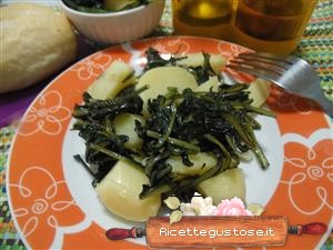 patate e cicoria gustose