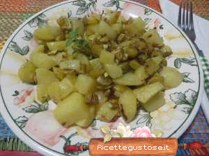 patate e zucchine trombetta