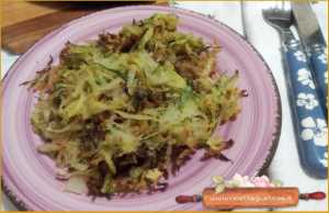 radice amara e zucchine gratinate in forno
