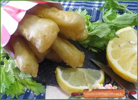 sedano fritto in pastella