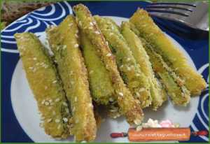 zucchine croccanti al sesamo