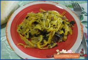 zucchine gialle menta e origano ricetta