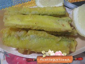 Zucchine in pastella croccanti