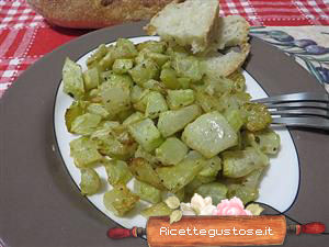 ricetta  zucchine spinose aromatiche al forno