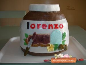 torta barattolo di nutella