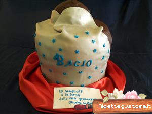 Torta decorata bacio perugina