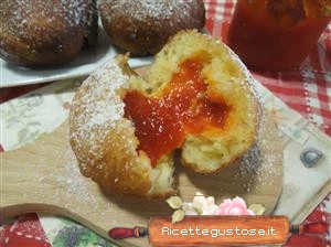 bombe fritte con marmellata ricetta