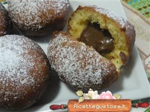 ricetta bombe fritte ricotta nutella