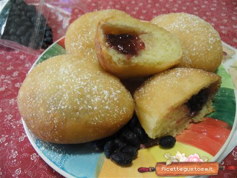 bomboloni alla marmellata con patate