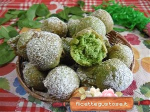 castagnole spinaci latte di cocco ricetta