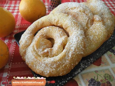 castagnole arrotolate arancia