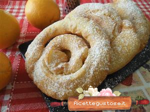castagnole arrotolate arancia