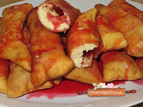 castagnole vuote al alchermes