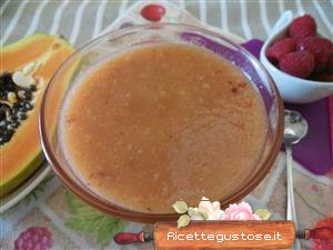 smoothie papaya lamponi alchechengi