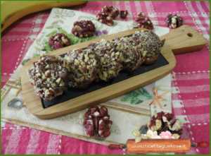 banane cioccolato e noci rosse