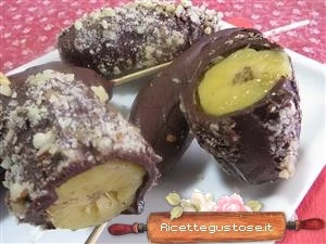 banane gelato al cioccolato facili