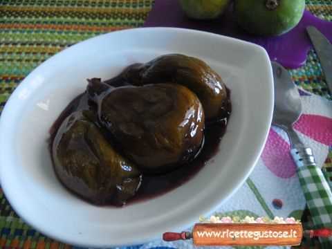fichi caramellati al vino rosso
