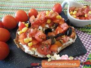 freselle stracchino e pomodori