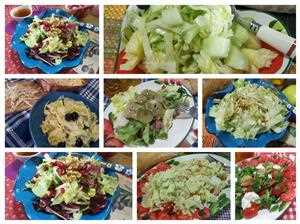 Insalate con la frutta