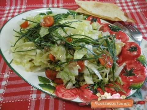 Insalata con agretti ed erba sale