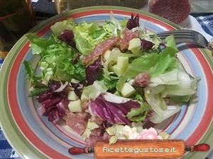 insalata emmenthal e salame sfiziosa