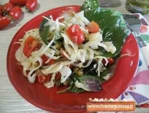insalata finocchi e amaranto